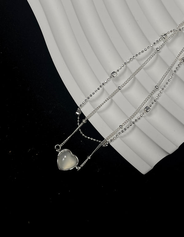 Ice Heart Silver Bracelet