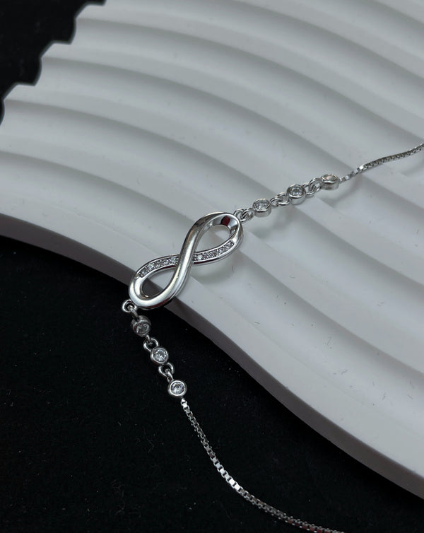 Mobius Silver Bracelet