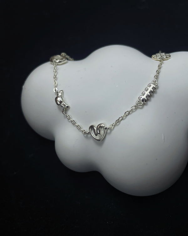 Bread Party Silver Bracelet